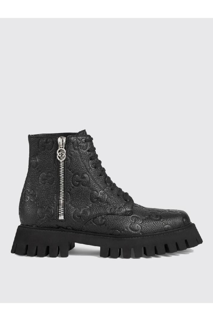 Gucci구찌 남성 첼시부츠 Gucci leather ankle boots with gg embossed pattern