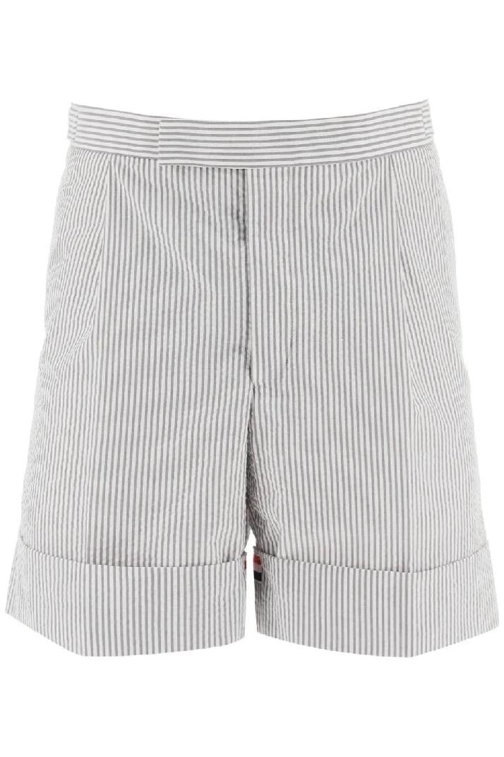 THOM BROWNE톰브라운 남성 숏팬츠 striped shorts with tricolor details