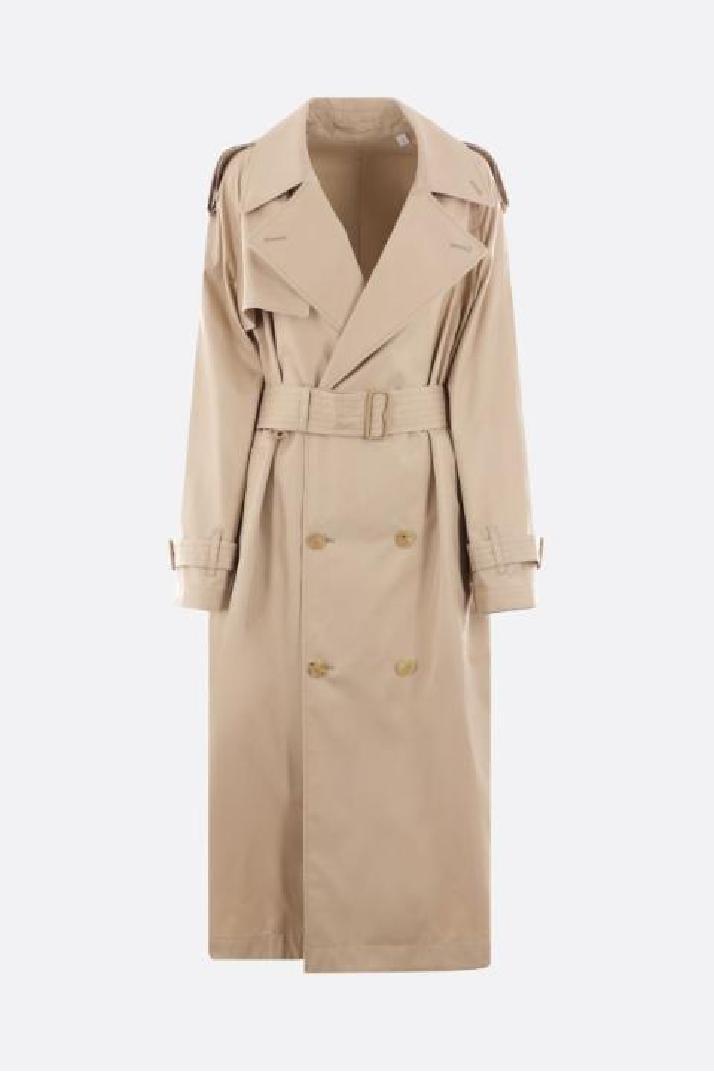 BURBERRY버버리 여성 트렌치코트 double-breasted silk trench coat