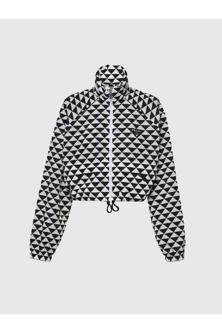 Prada프라다 여성 자켓 Prada jacket in re-nylon with triangle print